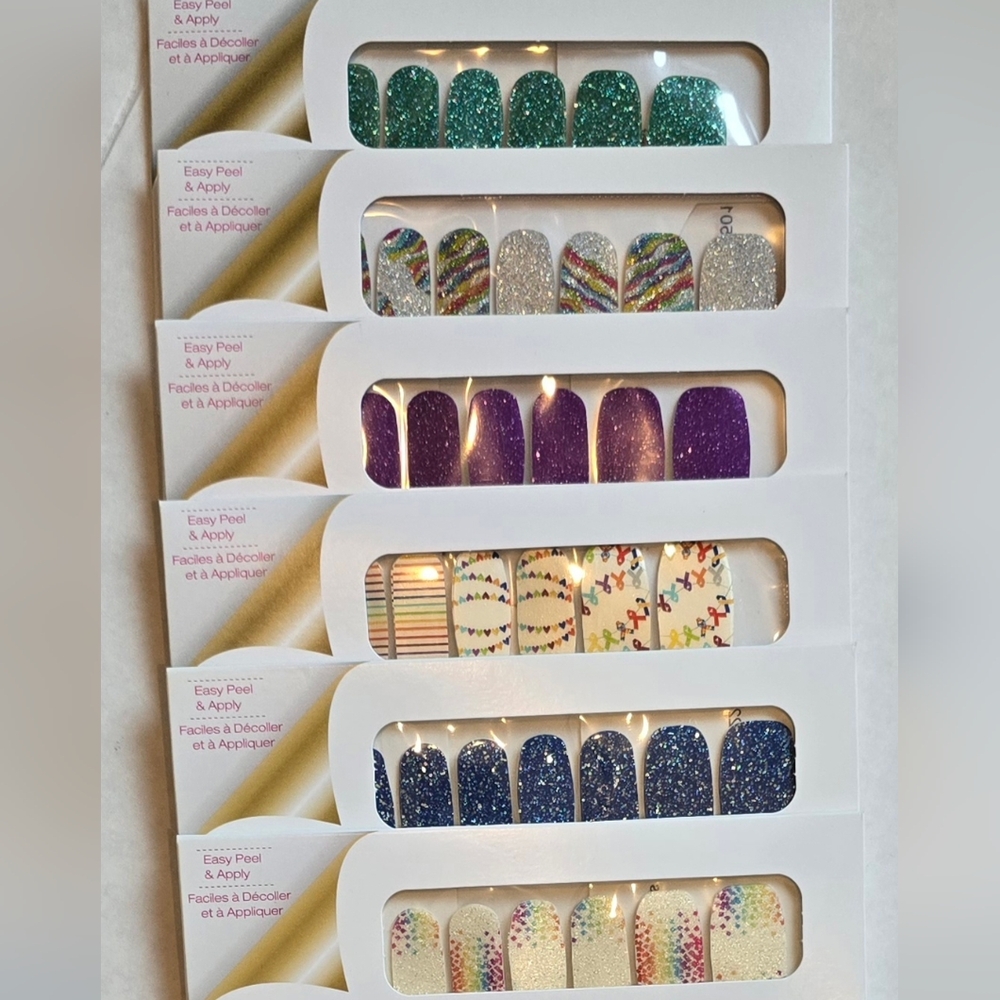 Color Street Glitter and Pattern Nail Strips